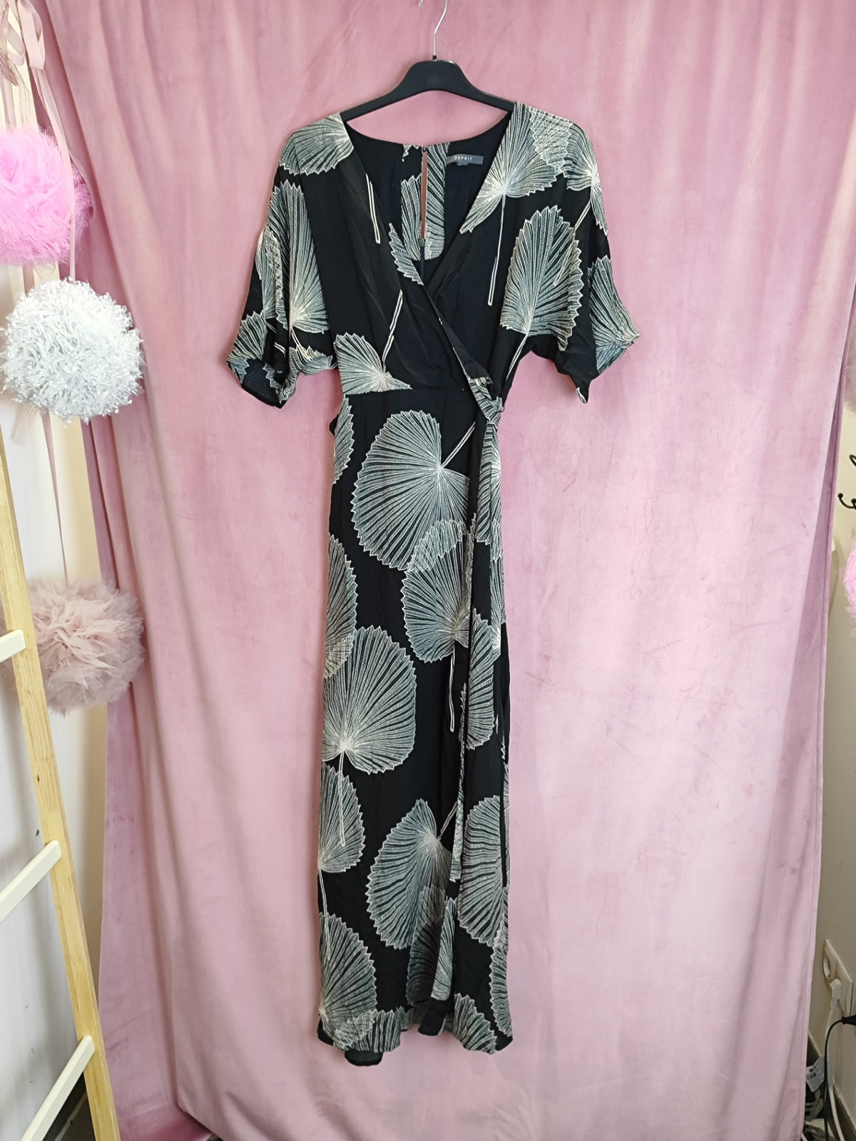ESPRIT Kleid S Schwarz und Beige