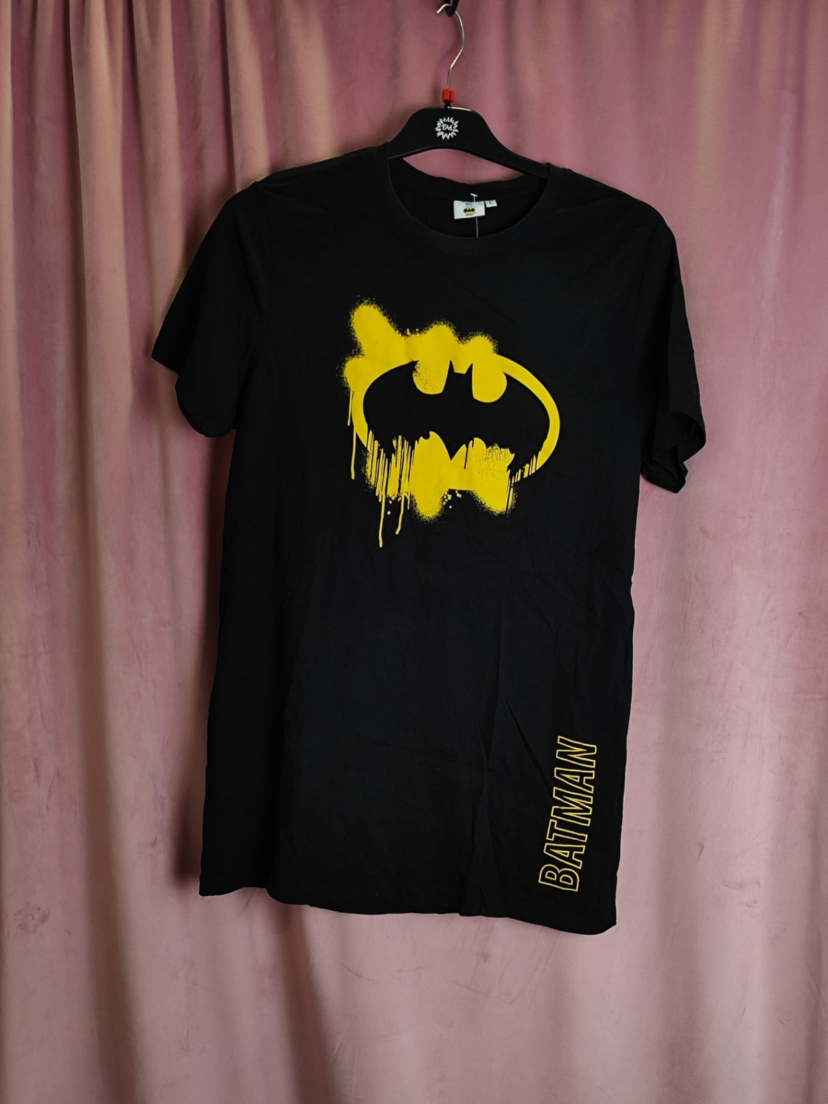 DC Shirt L Schwarz mit Gelb