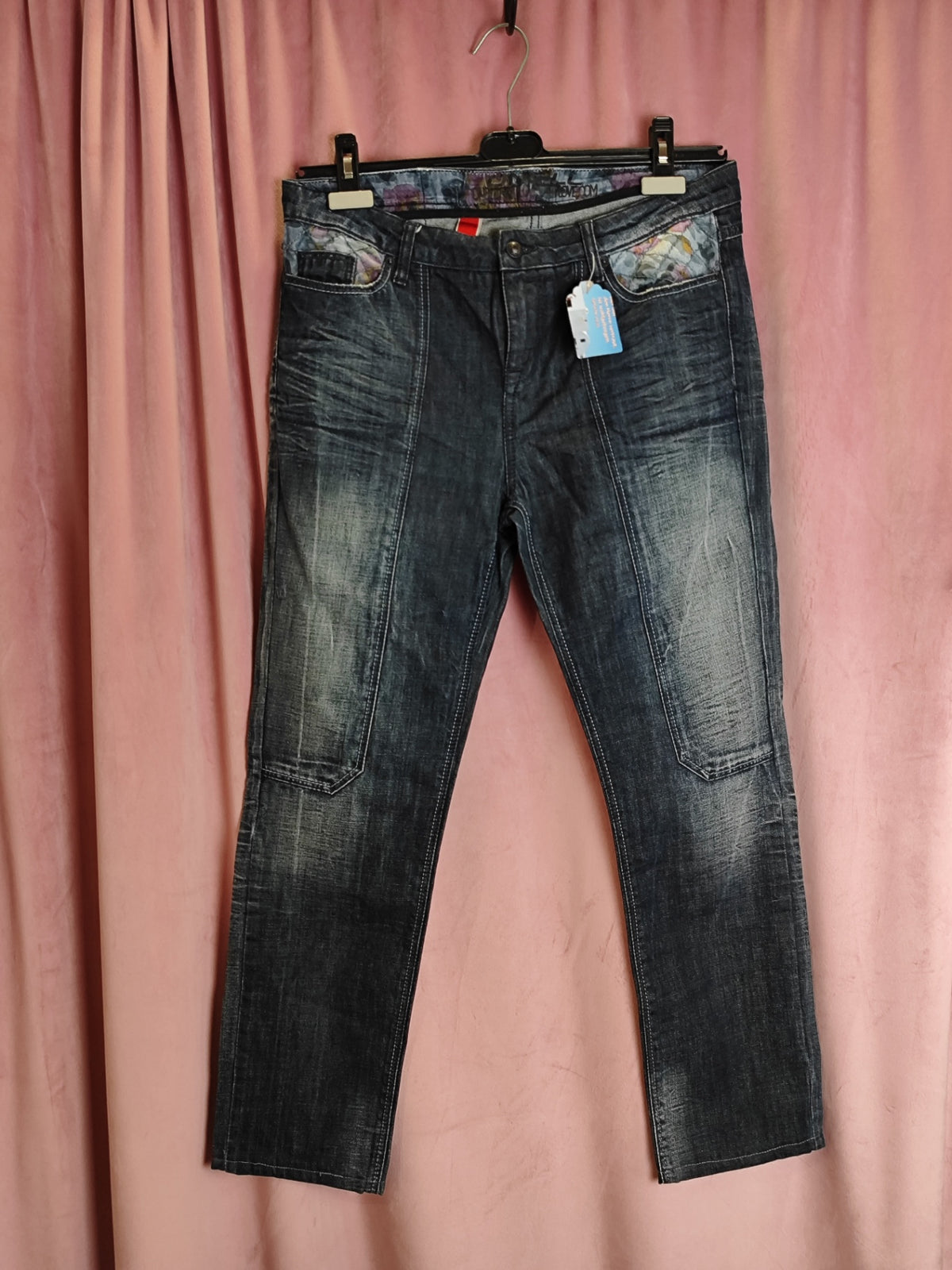 Jeans M Schwarz mit ausgewaschenen Effekten
