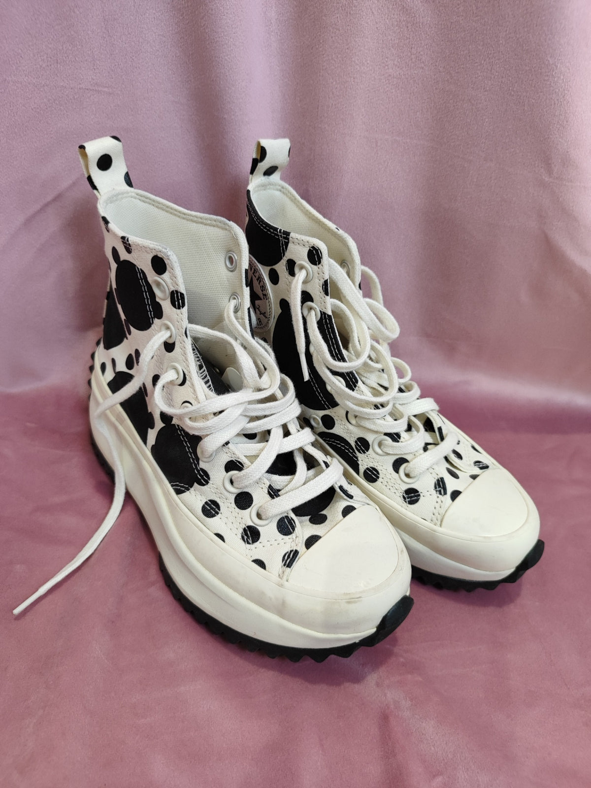 Converse All Star Sneaker 37 Weiß mit Schwarzem Muster