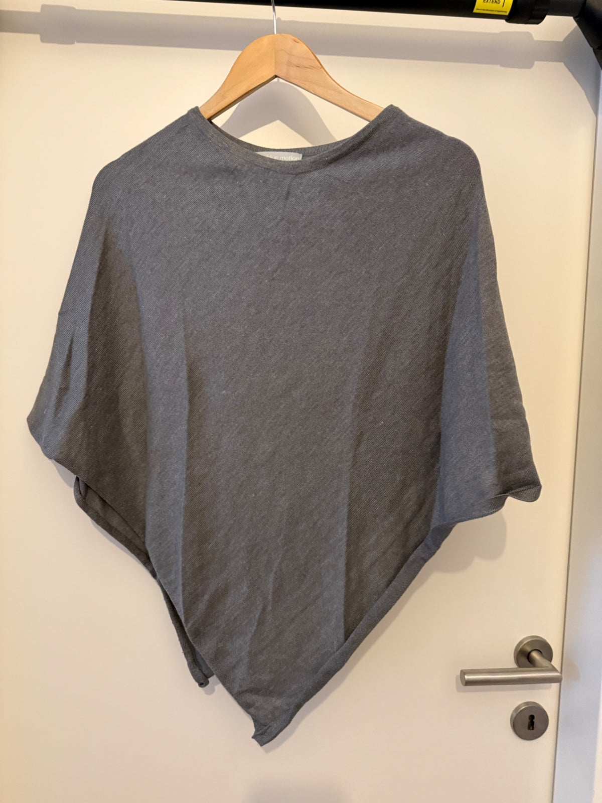 Blue Motion Poncho M-L Grau