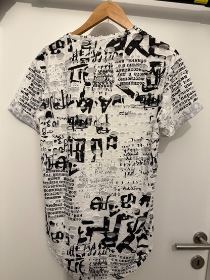 MIZU Shirt XL Schwarz und Weiß